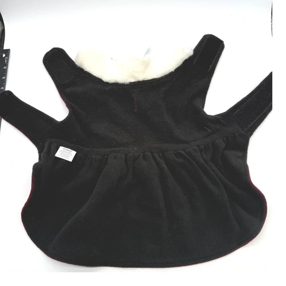 Frisco Red Pom Pom Bow Peacoat Dog Coat Pet Apparel Winter Warm‎ Clothes Medium